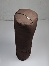 Ladda upp bild till gallerivisning, Yogabolster linne - Mörkbrun