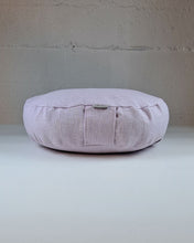 Ladda upp bild till gallerivisning, Meditationskudde linne - Ljusrosa