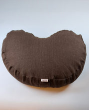 Ladda upp bild till gallerivisning, Meditationskudde linne - Mörkbrun