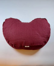 Ladda upp bild till gallerivisning, Meditationskudde linne - Vinröd